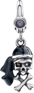 Enamel Pirate Skull Charm