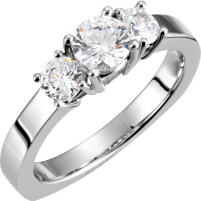 Three-Stone Engagement Ring Mounting
