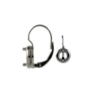 Solitaire Accent Lever Back Earring