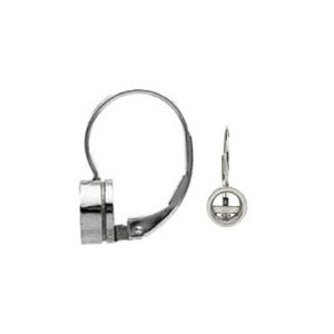 Bezel Lever Back Earring