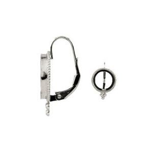 Cabochon Lever Back Earring