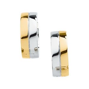 Two Tone Hinged Earring
