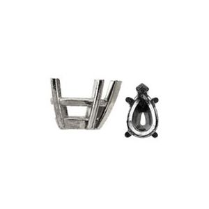 Pear 5-Prong V-End Wire Setting