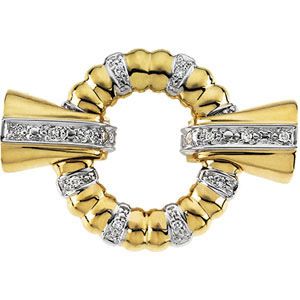 Diamond Accented Fold-Over Clasps