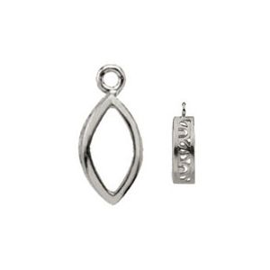 Marquise Filigree Back-Set Bezel Dangle