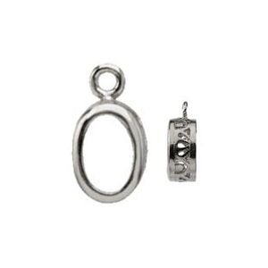 Oval Filigree Back-Set Bezel Dangle