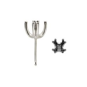 Twin-Prong Princess Earring with .030