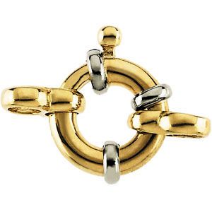Two Tone Jumbo Spring Ring