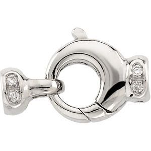 Designer Lobster Clasp with Diamond Accents