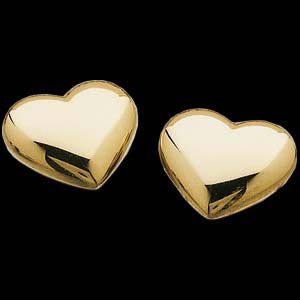 Design Heart Earring with Back