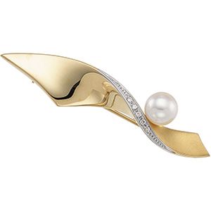 Accented Pearl Brooch