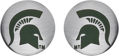 Michigan State Spartans Logo Stud Earrings