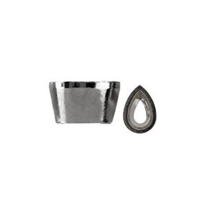 Pear Tapered Solid Bezel Setting