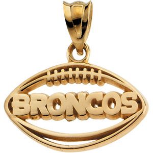 Denver Broncos NFL Football Pendant