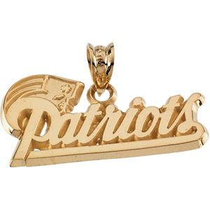 New England Patriots NFL Name Pendant