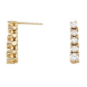 5 Stone Graduate Earring Mounting