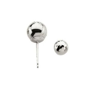 Diamond-Cut Ball Earrings