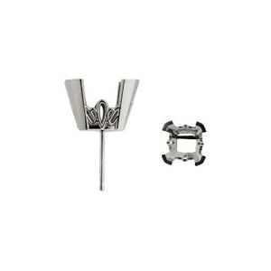 Antique Square Scroll Setting&reg; Earring