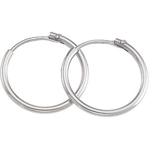 Platinum Fashion Hoop Earrings