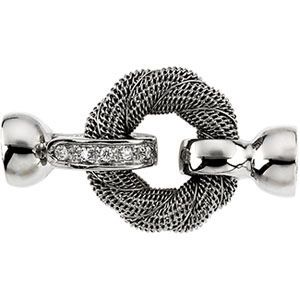 Diamond Accented Fold-Over Clasps