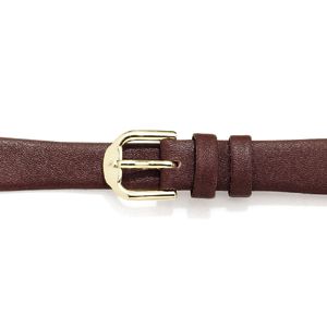 10mm Ladies Regular Genuine Flat Calf Brown Watch Strap