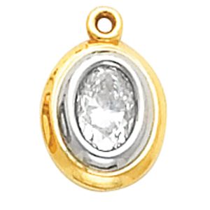Two Tone Dangle Mounting for Oval Center