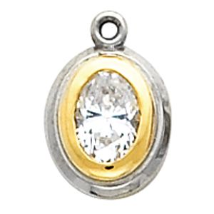 Two Tone Dangle Mounting for Oval center