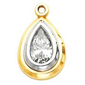 Two Tone Dangle Mounting for Pear Center