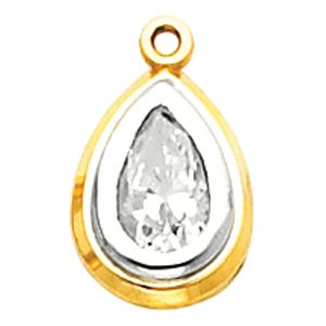 Two Tone Dangle Mounting for Pear Center