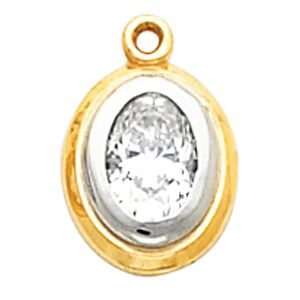 Two Tone Dangle Mounting for Oval Center