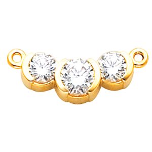 3 Stone Necklace Center Mounting