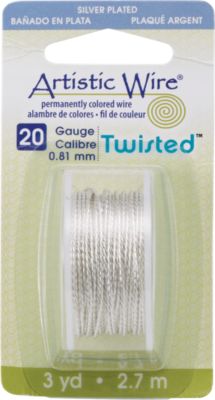 Silver Twisted Artistic Wire  