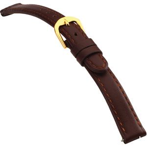 10mm Ladies Regular Padded Calf Tan Watch Strap