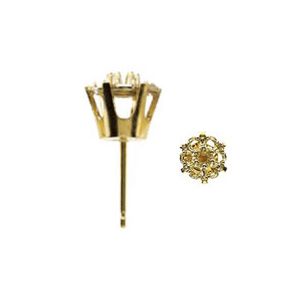 Two-Tone Illusion Cluster Earring Mounting