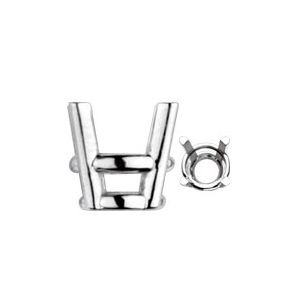 Round Heavyweight 4-Prong Wire Basket Setting