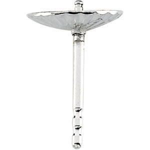 Earring with Fluted Pad and Peg