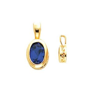  Filigree Back-Set Bezel  Pendant Mounting for Oval Center