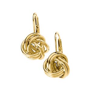 Knot Lever Back  Earring