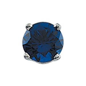 Round 4-Prong Stud Earring with Threaded Post