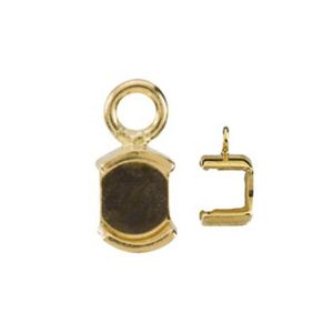 Snap-Set Half-Bezel Earring Dangle