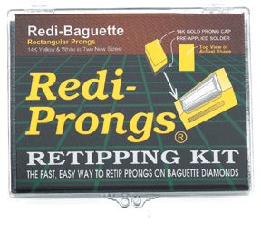 Redi-Prongs® 14K Baguette Retipping Kit