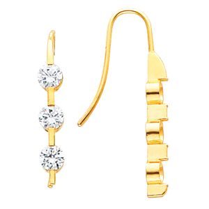 3 Stone Earring Mounting