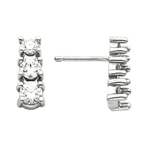 3 Stone Earring Mounting