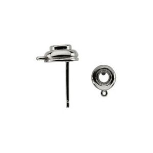 Round Solitaire EarringTop with Ring