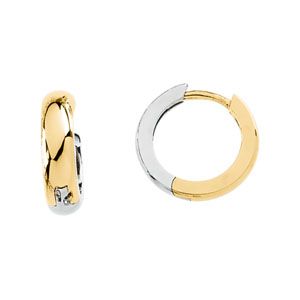 Two Tone Hinged Earring