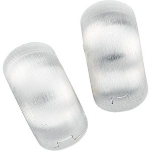 Satin-Finished Hinged Earring