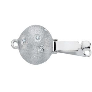 Diamond Accented Bead Clasp