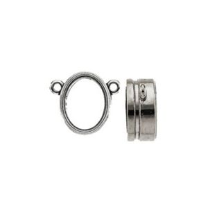 Oval Bezel Necklace Center