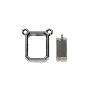 Emerald Bezel Necklace Center Mounting