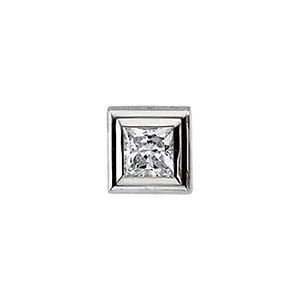 Princess/Square Solitaire Pendant Slide
